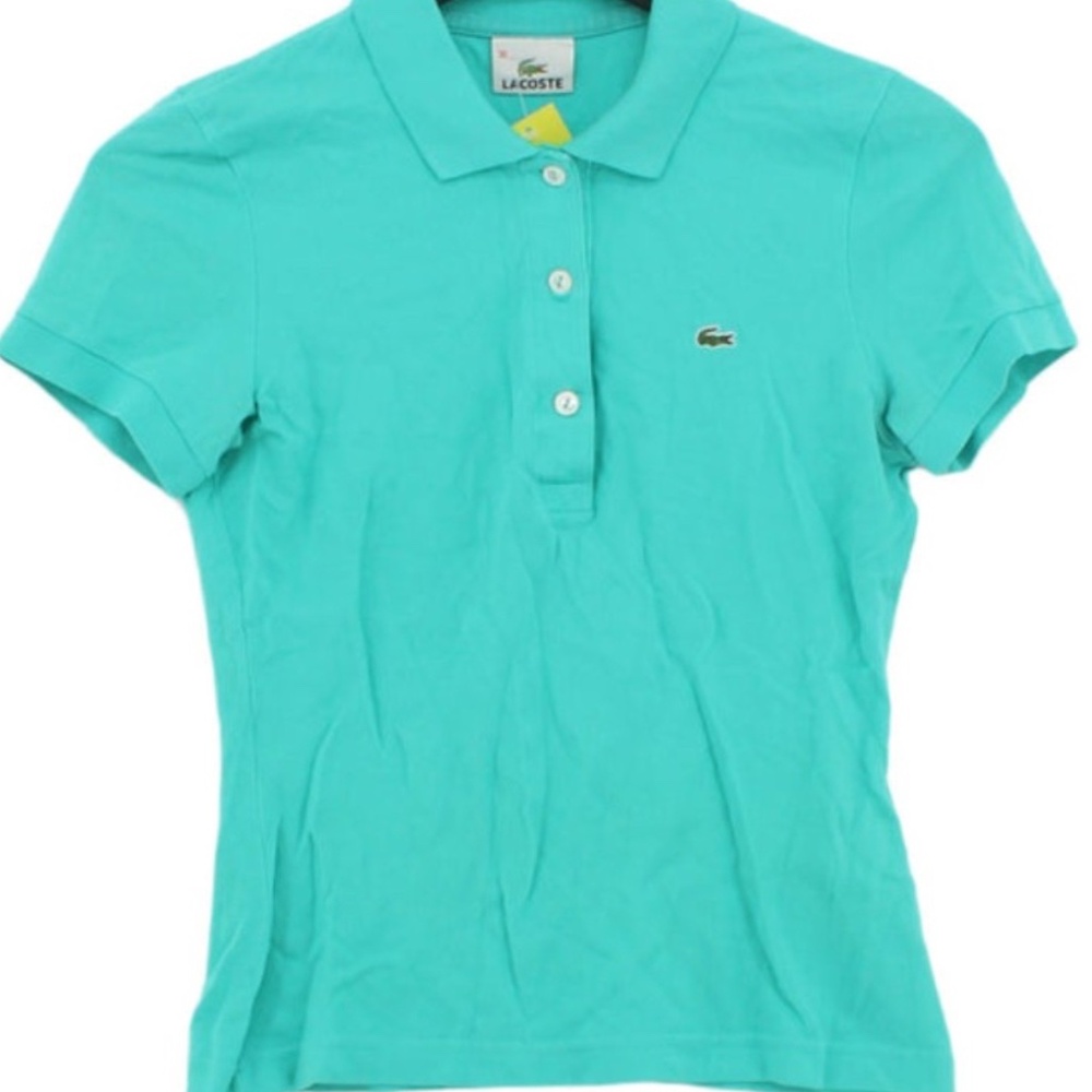 Women’s Lacoste Teal Cotton Polo